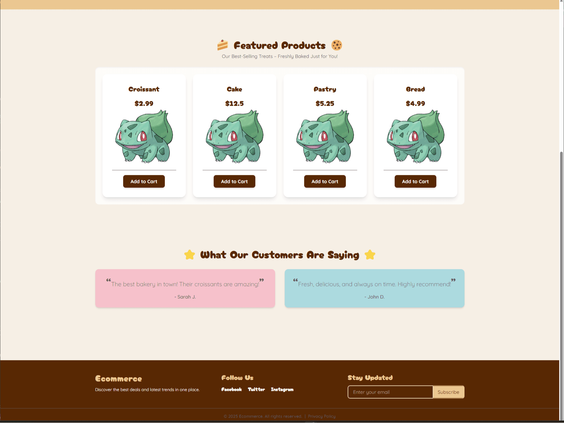 E-Commerce Project Screenshot