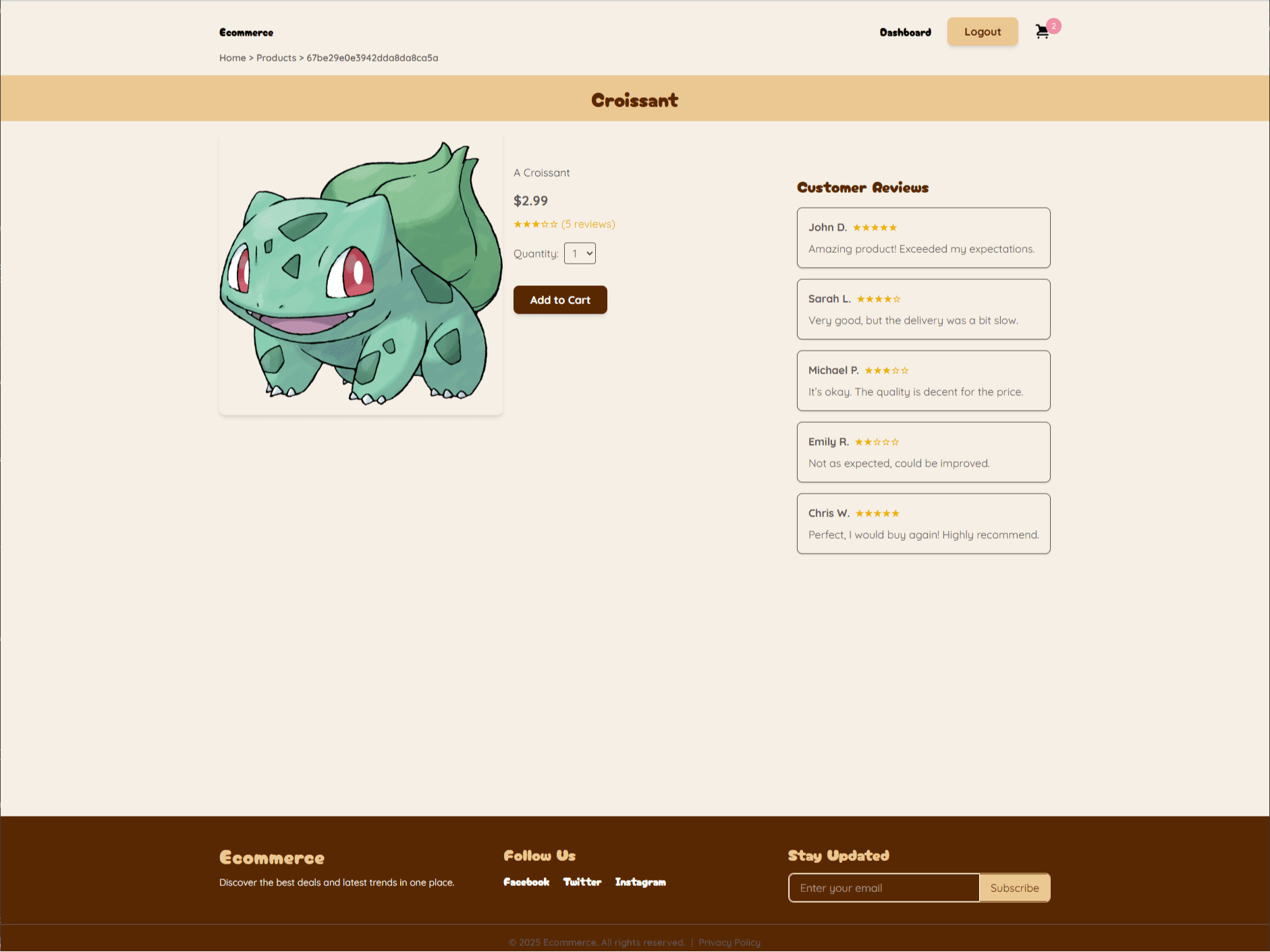 E-Commerce Project Screenshot