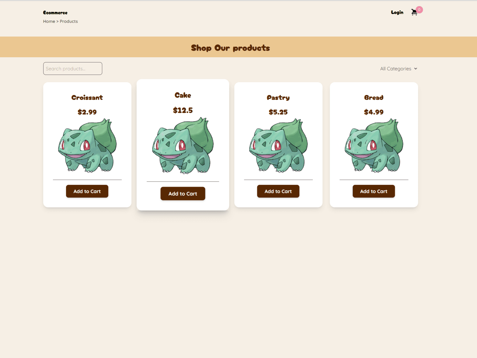 Product Listing